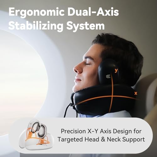 Travel Pillow with Noise Cancelling and Memory Foam Support