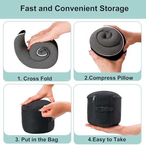 Ergonomic Memory foam Travel Pillow with 360-Degree Support