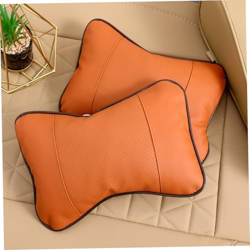 HONMEETNeck Pillow Car for Safety Comfort 2pcs Universal Fit Cervical Pillow