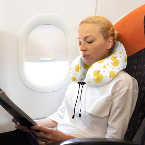 ALAZA Neck Travel Pillow Comfortable Portable for Flight Car Camping