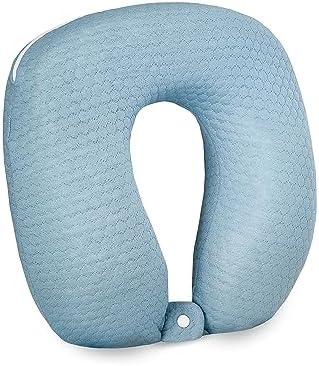 BODIPEDIC U-Neck Support Memory Foam Pillow 13x13 Slate Grey