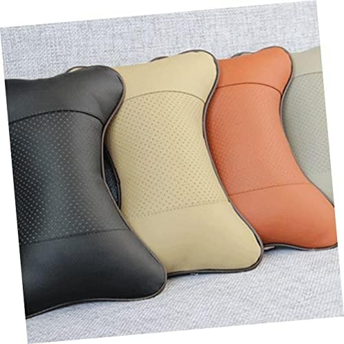 CHILDWEET 2pcs Car Neck Pillow for Headrest Support Brown