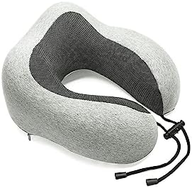 GDRTL Memory Foam U-Shaped Travel Pillow with Zipper