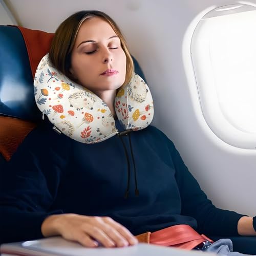 ALAZA Neck Travel Pillow with Memory Foam and Soft Cover 1