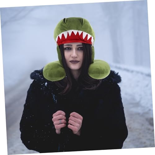 Cute Dino Neck Pillow for Travel Sleepover Family Trip