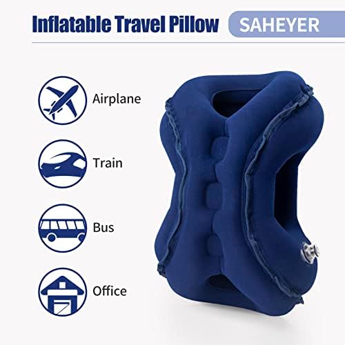 Inflatable Airplane Pillow for Neck and Shoulder Pain