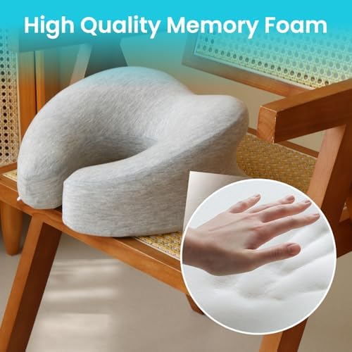 Ulaek Memory Foam Pillow - Neck Back Support Travel-Friendly Choice