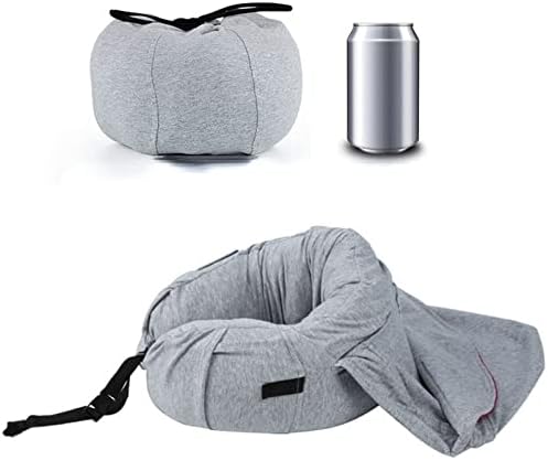 Travel Neck SupportU-Shape Pillow with Hat Beige