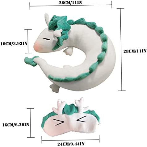 Dragon Neck Pillow Stretchable Travel Cushion Anime- Sleep Blindfold