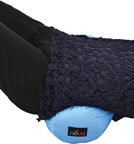 NOVA Full Satin Roll Pillow - Light Blue