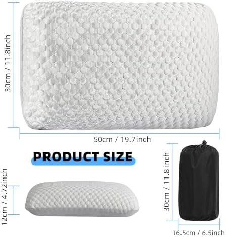 Memory Foam Travel Pillow for Backpackers Airplane and More