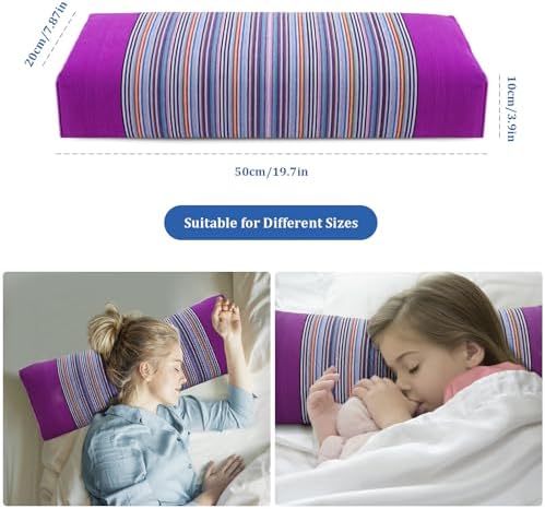 JOERRES Buckwheat Pillow for Neck Cervical 21x8x3inch