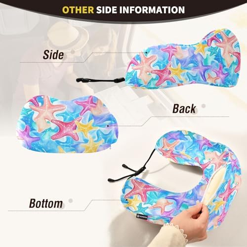 Adjustable Memory Foam Neck Pillow for Air Travel