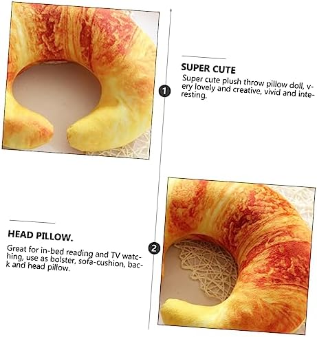 Homoyoyo 1pc Bread Pillow Neck Support Pillow U Neck Pillow