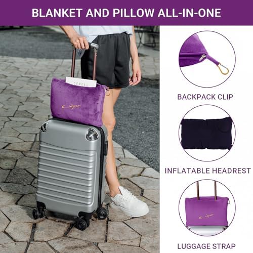 CLEXION Travel Blanket Pillow 3-in-1