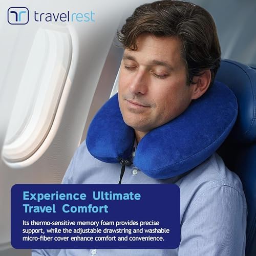 TRAVELREST - Memory Foam Travel Pillow