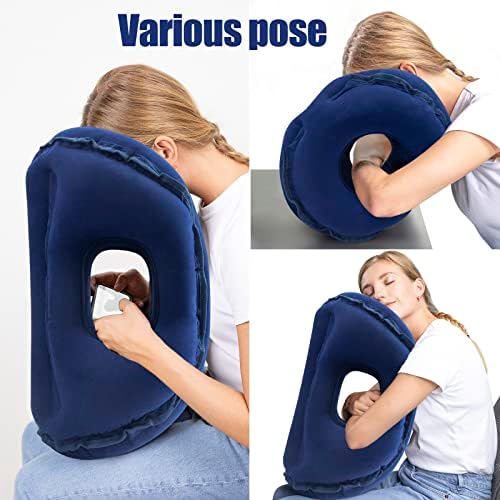 Inflatable Airplane Pillow for Neck and Shoulder Pain