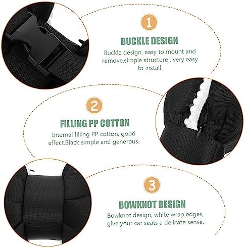 Luxshiny Bowknot Car Neck Pillow for Comfortable Driving