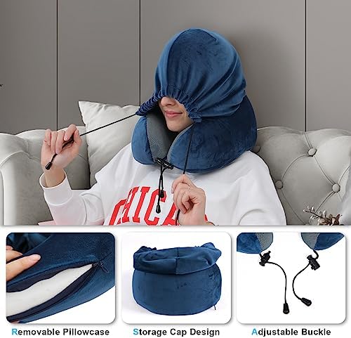 Hooded Travel Neck Pillow