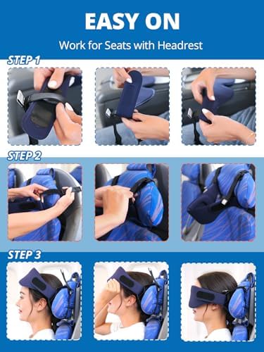 SARISUN Travel Head Strap Eye Mask 360 Comfort for Air Flights