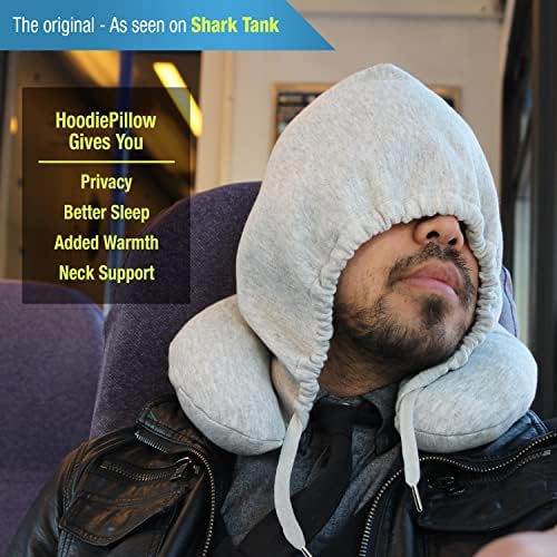Premium Memory Foam Travel Pillow - Comfort Privacy and Style