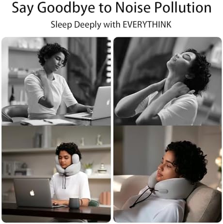 Dual Purpose Neck Pillow - Plane Car Noise Reduction