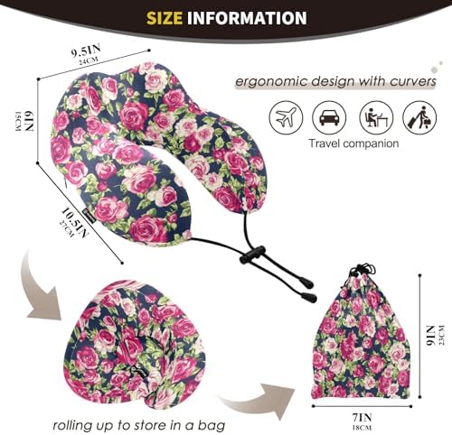 ALAZA Washable Memory Foam Neck Travel Pillow