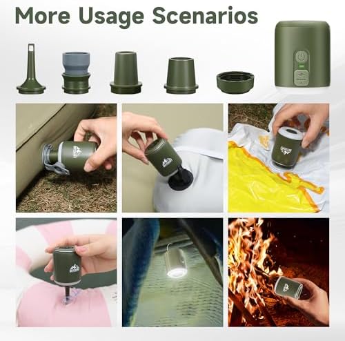 Small compact air pump for camping portable versatile adventurers
