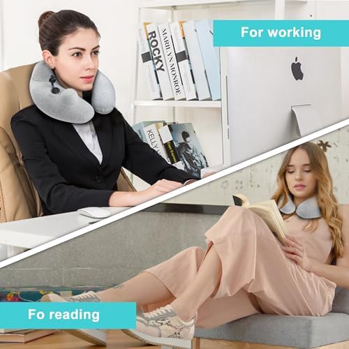 Adjustable Travel Pillow with Split-Hump Design