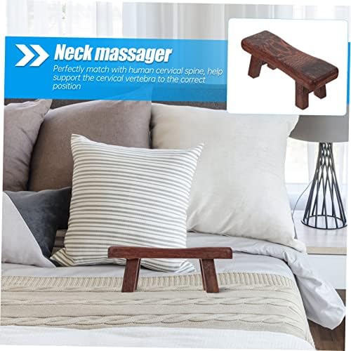 Ergonomic Wooden Neck Pillow for Cervical Support