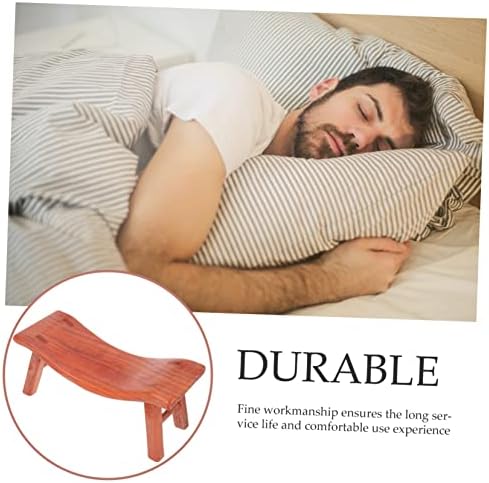 Ergonomic Wooden Neck Pillow for Sleep Napping and Posture Support