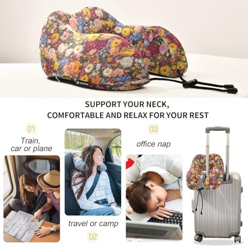 ALAZA Small Travel Pillow Perfect for Headache Wins during Flights