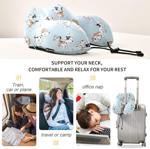 ALAZA Neck Travel Pillow for Sleeping and Camping