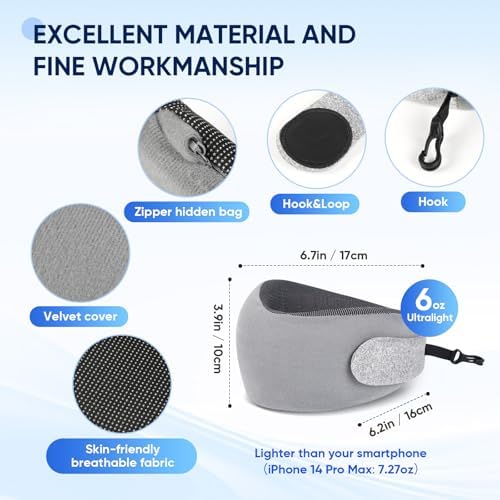 AOUBbei Compact Travel Neck Pillow
