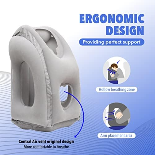 Inflatable Travel Pillow for Airplanes