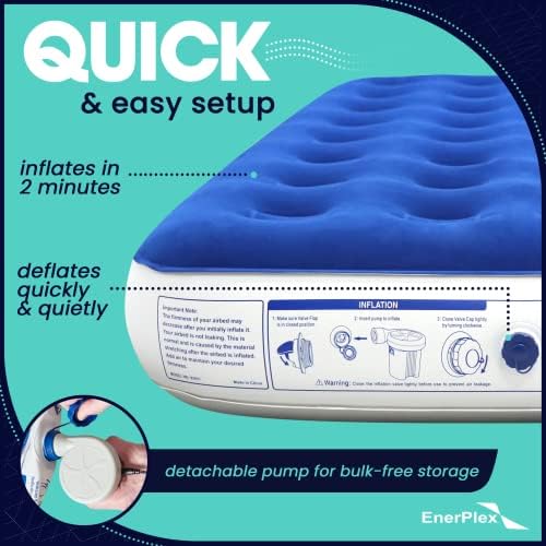 EnerPlex Camping Air Mattress with Built-in Pump