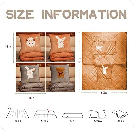2-in-1 Travel Blanket Pillow Set