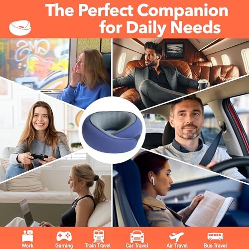 HWGIZP Travel Pillow with 360 Neck Support