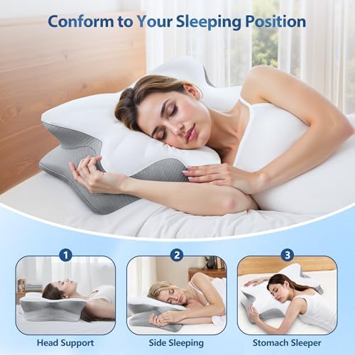 Memory Foam Cervical PillowCool SupportiveErgonomic DesignSleep Comfort