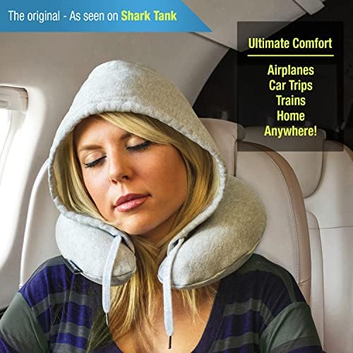 Premium Memory Foam Travel Pillow - Comfort Privacy and Style