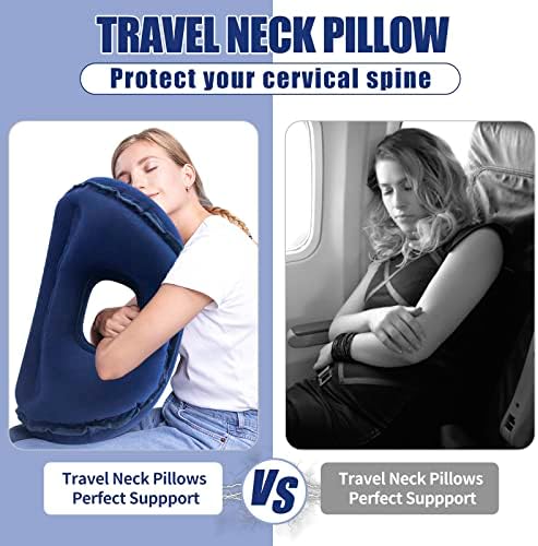 Inflatable Airplane Pillow for Neck and Shoulder Pain