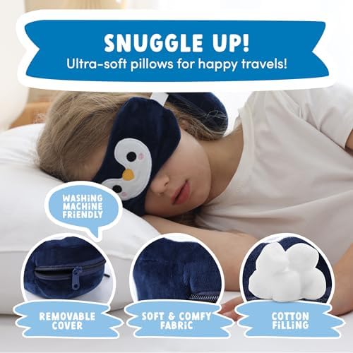 ecoZen Travel Pillow Set with Eye Mask