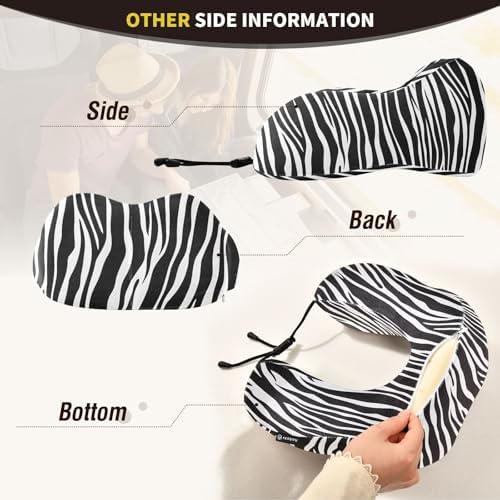 ALAZA Travel Neck Pillow Airplane Washable Memory Foam Comfort