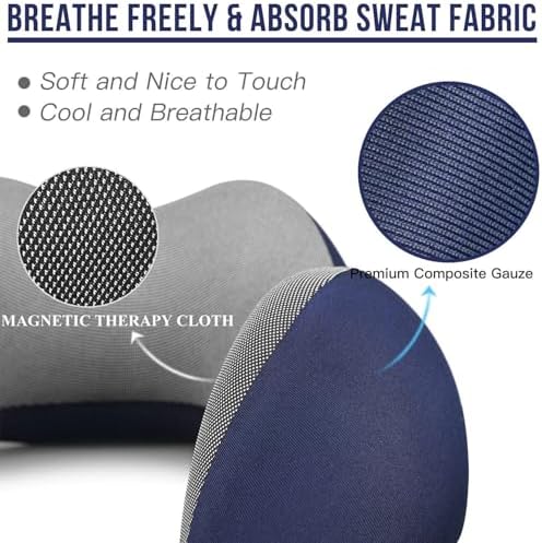 CrazyMart Compact Ergonomic Travel Pillow for Airplane Car Use