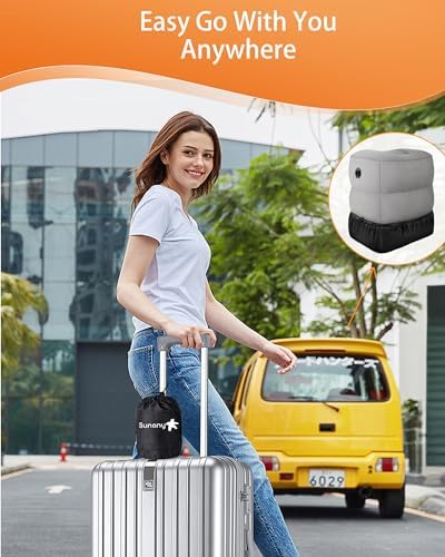 Multi-Purpose Inflatable Travel Pillow Easy to Use Compact Durable