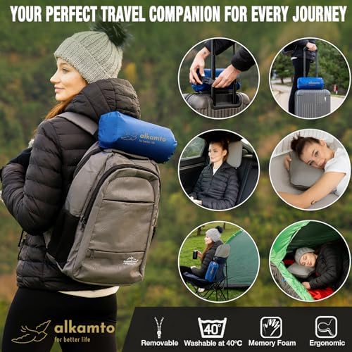 Memory foam pillow Travel-friendly Heat-regulating Portable comfortable