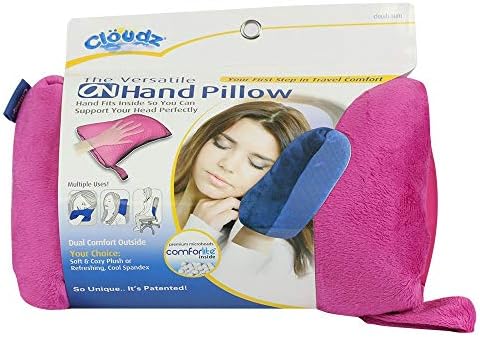 Cloudz On Hand Microbead Travel Pillow Pink