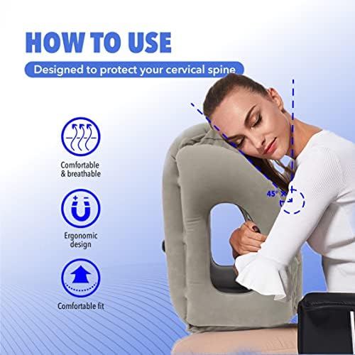 Inflatable Travel Pillow for Airplanes