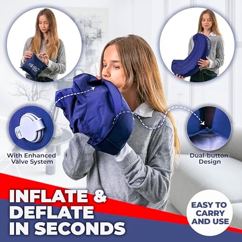 Air Bow Comfortable Travel Pillow - Airplane Neck Support