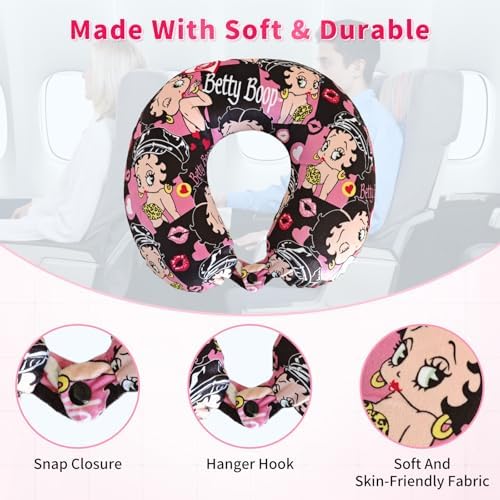 Memory Foam Betty Boop Travel Neck Pillow